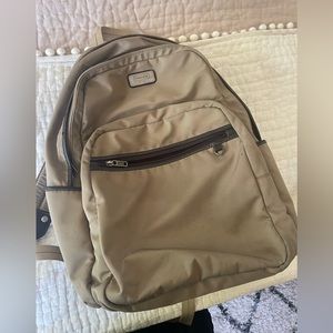 Brown Coach backpack diaper bag laptop bag overnight bag weekender